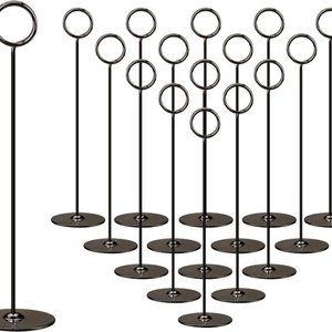 Black 8" Table Number Holders (16 count)